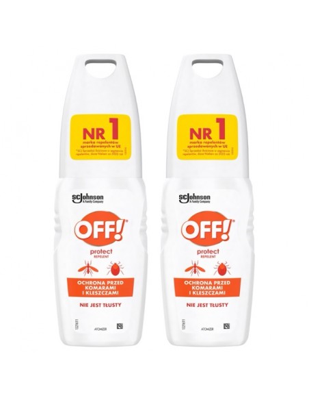 Nietłusty atomizer przeciw komarom i kleszczom OFF! Protect 2x100ml 4000290908754