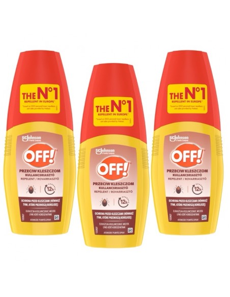 Skuteczny atomizer przeciw kleszczom OFF! 3x100ml 5905718981342