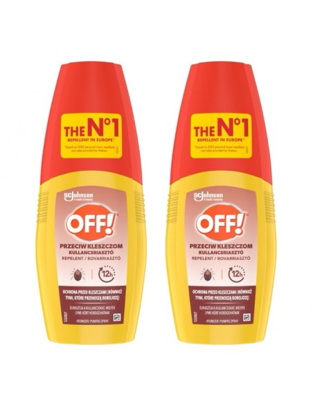 Testowany dermatologicznie atomizer przeciw kleszczom OFF! 2x100ml 5905718981359