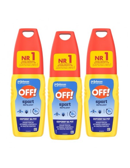 Odstraszający atomizer na komary i kleszcze OFF! Sport 3x100ml 5905718981427