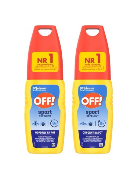 Skuteczny atomizer spray na komary i kleszcze OFF! Sport 2x100ml 5905718981434