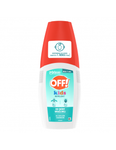 Bezpieczny dla dzieci płyn przeciw komarom i kleszczom OFF! Kids 100 ml 5000204285925