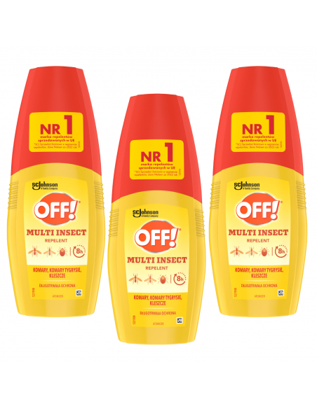 3x Spray odstraszający komary i kleszcze w atomizerze OFF! Multi Insect 100 ml 5000204152197