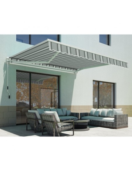 Szara markiza tarasowa Meven 400 x 250 cm - Pawilony i pergole Szara markiza tarasowa Meven 400 x 250 cm 5905842511750 3