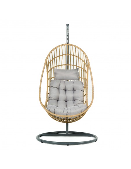 Beżowy fotel podwieszany ogrodowy JARDIN 5902490785014 2