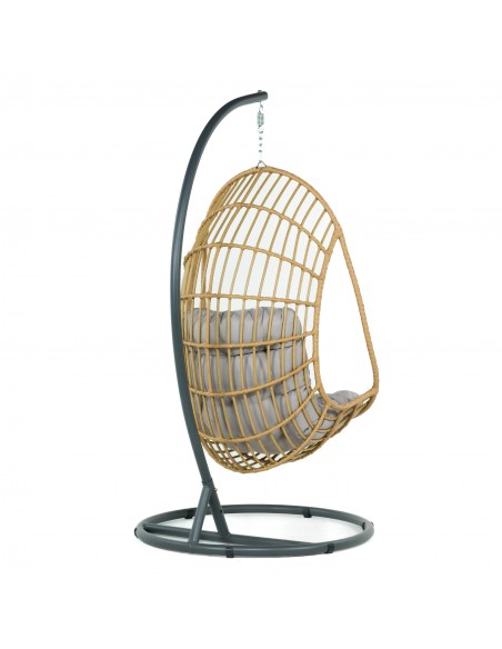 Beżowy fotel podwieszany ogrodowy JARDIN 5902490785014 4