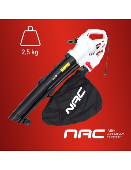 Mocny odkurzacz ogrodowy elektryczny, dmuchawa NAC VBE320- AS-J 3200 W 5902067856611 3