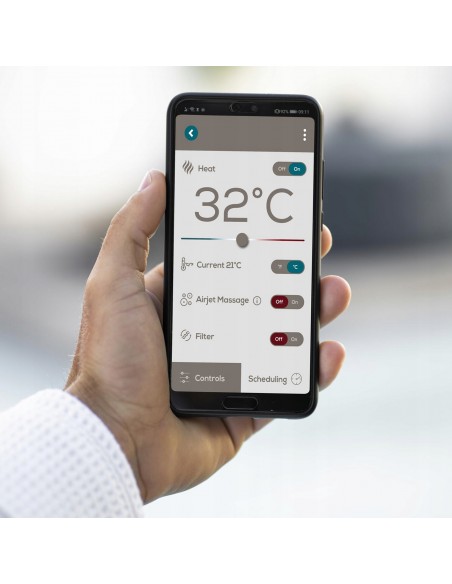 Dmuchane spa do ogrodu z hydromasażem i aplikacją Milan Bestway 196 x 71 cm 6942138975949 14