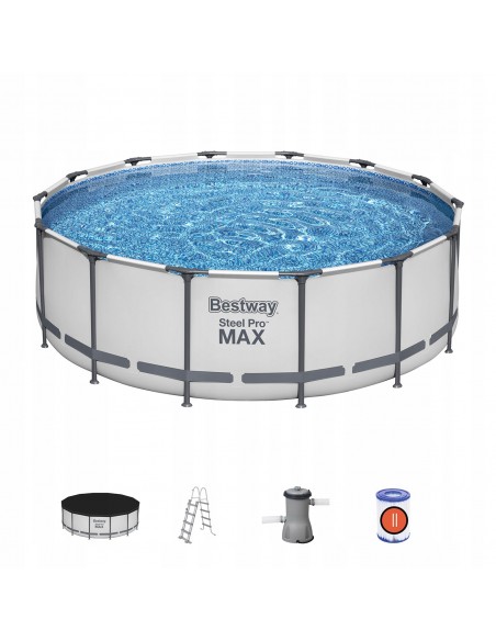 Stelażowy basen ogrodowy okrągły Steel Pro Max Bestway 427 x 122 cm 6942138983258