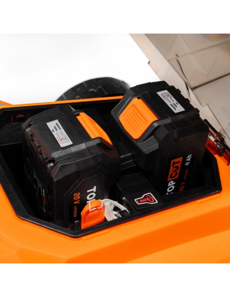 Kosiarka akumulatorowa z silnikiem indukcyjnym TC-KA40-37-2B40 40V 37cm + 2 akumulatory 4 Ah i ładowarka 5905842525962 8