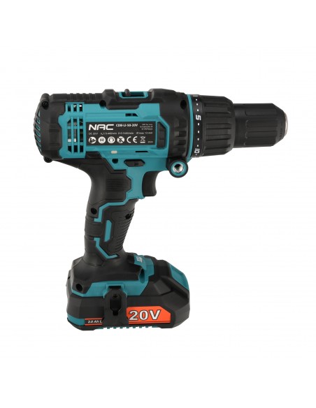 Wydajna wiertarko wkrętarka akumulatorowa udarowa NAC 2x2Ah + walizka 5905842520271 4