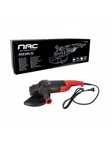Szlifierka kątowa, kątówka NAC AGE300-JG 3000 W 5905842525795 10