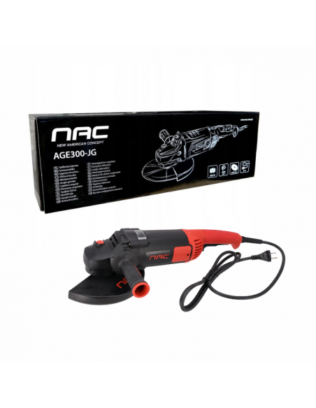 Szlifierka kątowa, kątówka NAC AGE300-JG 3000 W 5905842525795 11