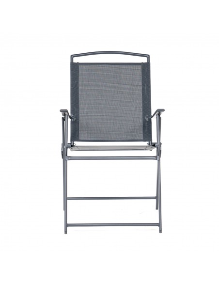 Składane krzesło ogrodowe szare Orlando Meven 2 szt. - Fotele i leżaki Składane krzesło ogrodowe szare Orlando Meven 2 szt. 5905842532533 4