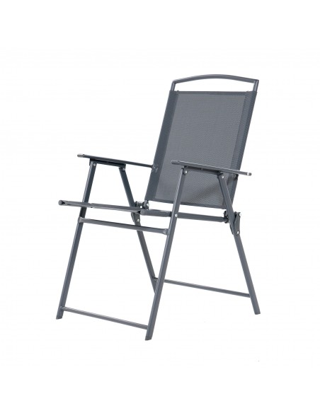 Składane krzesło ogrodowe szare Orlando Meven 2 szt. - Fotele i leżaki Składane krzesło ogrodowe szare Orlando Meven 2 szt. 5905842532533 5