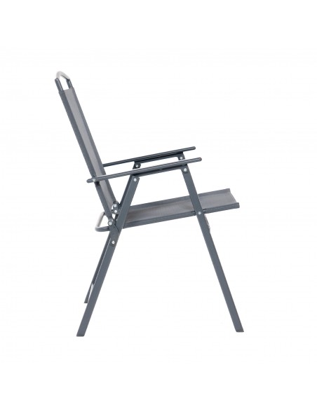Składane krzesło ogrodowe szare Orlando Meven 2 szt. - Fotele i leżaki Składane krzesło ogrodowe szare Orlando Meven 2 szt. 5905842532533 6