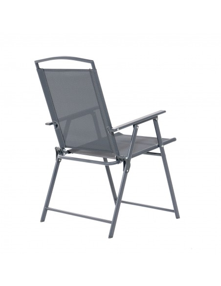 Składane krzesło ogrodowe szare Orlando Meven 2 szt. - Fotele i leżaki Składane krzesło ogrodowe szare Orlando Meven 2 szt. 5905842532533 7