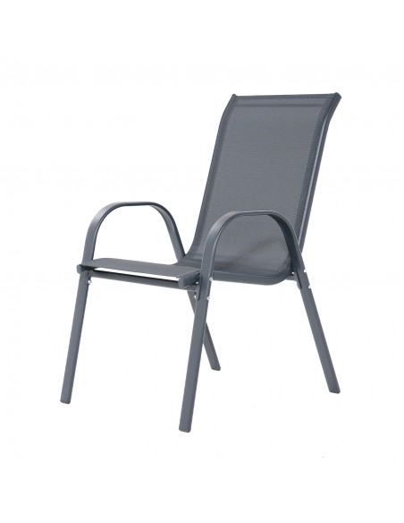 Lekkie krzesło ogrodowe szare Floryda Meven 2 szt. - Fotele i leżaki Lekkie krzesło ogrodowe szare Floryda Meven 2 szt. 5905842532519 7