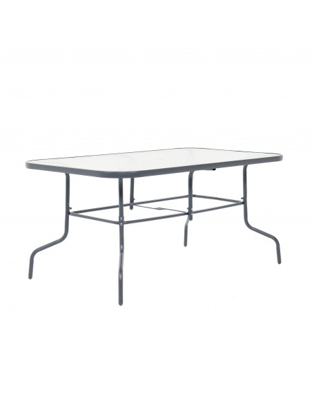 Stół ogrodowy Tampa z blatem ze szkła hartowanego 150 cm × 90 cm × 70 cm - Komplety obiadowe Stół ogrodowy Tampa z blatem ze szkła hartowanego 150 cm × 90 cm × 70 cm 5905842532496 3