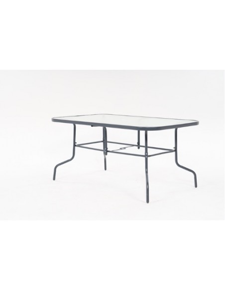 Stół ogrodowy Tampa z blatem ze szkła hartowanego 150 cm × 90 cm × 70 cm - Komplety obiadowe Stół ogrodowy Tampa z blatem ze szkła hartowanego 150 cm × 90 cm × 70 cm 5905842532496 4