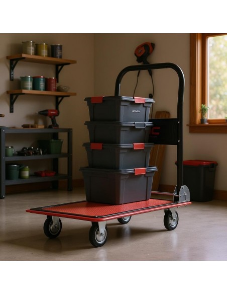 Wózek transportowy z udźwigiem do 150kg i składaną rączką NAC-150 - Sprzęt warsztatowy Wózek transportowy z udźwigiem do 150kg i składaną rączką NAC-150 5905842527669 7