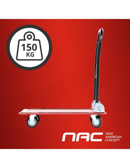 Wózek transportowy z udźwigiem do 150kg i składaną rączką NAC-150 - Sprzęt warsztatowy Wózek transportowy z udźwigiem do 150kg i składaną rączką NAC-150 5905842527669 10