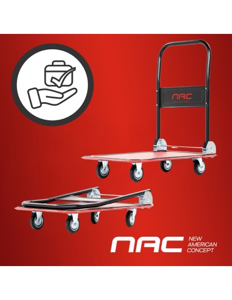 Wózek transportowy z udźwigiem do 150kg i składaną rączką NAC-150 - Sprzęt warsztatowy Wózek transportowy z udźwigiem do 150kg i składaną rączką NAC-150 5905842527669 11