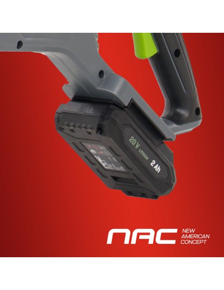 Podkaszarka akumulatorowa z baterią i ładowarką 30 cm NAC TB20-B20-S 20V 5905842524903 10