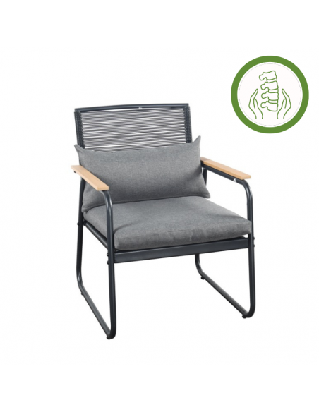 Nowoczesne meble ogrodowe - sofa + stolik + 2 fotele Cuba Meven 5905842533837 3