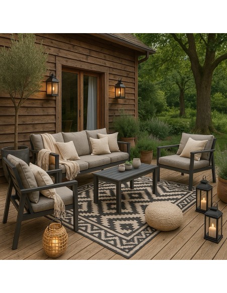 Aluminiowy zestaw mebli do ogrodu, na taras Aruba Meven 5905842533820 10