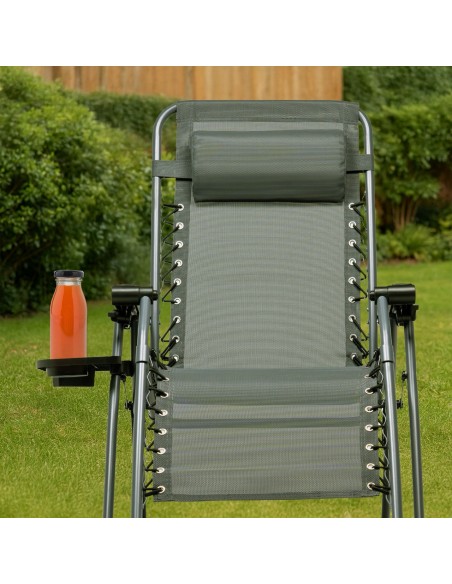 Lekki fotel ogrodowy składany Zero Gravity Meven - zestaw 2 szt. 5905842528949 6