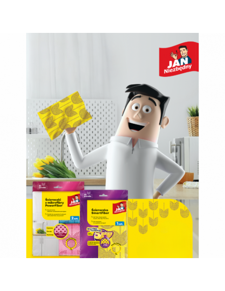 Dwustronne ściereczki z mikrofibry z perełkami Power Fiber Jan Niezbędny 2 szt. 5201314198284 7