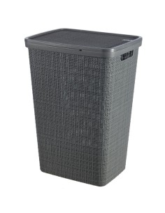 Kosz 58l na pranie lub bieliznę ciemny szary Curver Jute 3253928093006 2