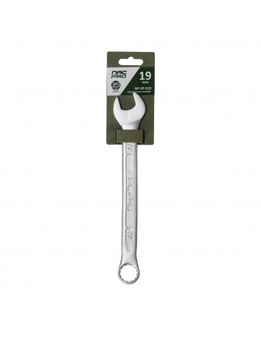 Klucz płasko-oczkowy ze stali chromowo-wanadowej 19 mm NAC NP-SP-S19 5905842527348