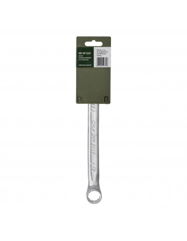 Klucz płasko-oczkowy ze stali chromowo-wanadowej 19 mm NAC NP-SP-S19 5905842527348 2