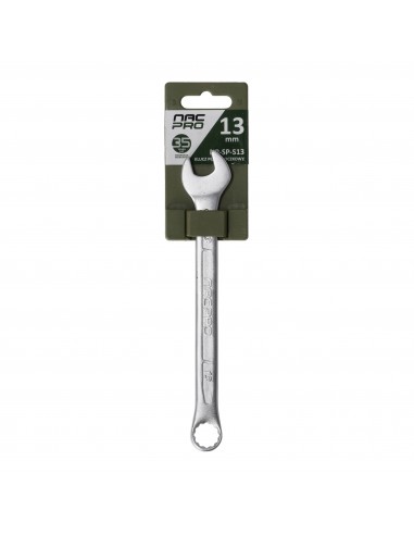 Klucz płasko-oczkowy ze stali chromowo-wanadowej 13 mm NAC NP-SP-S13 5905842527287