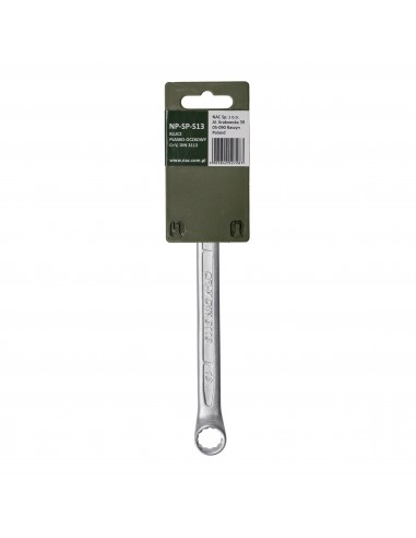 Klucz płasko-oczkowy ze stali chromowo-wanadowej 13 mm NAC NP-SP-S13 5905842527287 2