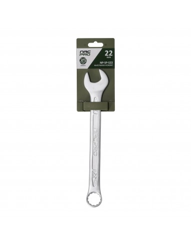 Klucz płasko-oczkowy ze stali chromowo-wanadowej 22 mm NAC NP-SP-S22 5905842527379