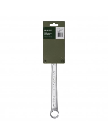 Klucz płasko-oczkowy ze stali chromowo-wanadowej 22 mm NAC NP-SP-S22 5905842527379 2