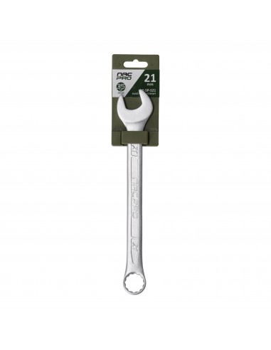 Klucz płasko-oczkowy ze stali chromowo-wanadowej 21 mm NAC NP-SP-S21 5905842527362