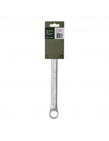 Klucz płasko-oczkowy ze stali chromowo-wanadowej 21 mm NAC NP-SP-S21 5905842527362 2