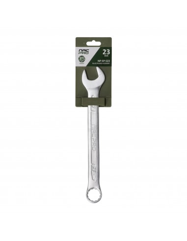 Klucz płasko-oczkowy ze stali chromowo-wanadowej 23 mm NAC NP-SP-S23 5905842527386