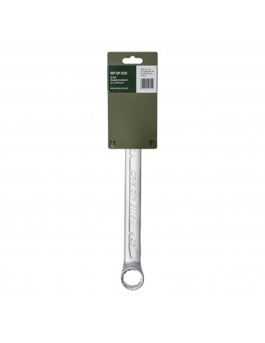 Klucz płasko-oczkowy ze stali chromowo-wanadowej 25 mm NAC NP-SP-S25 5905842527409 2
