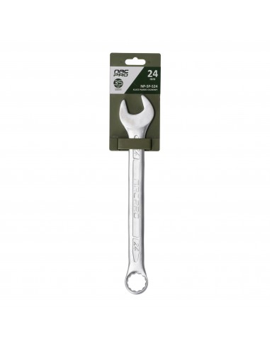 Klucz płasko-oczkowy ze stali chromowo-wanadowej 24 mm NAC NP-SP-S24 5905842527393