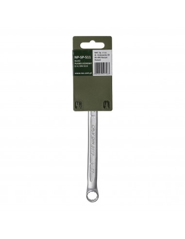 Klucz płasko-oczkowy ze stali chromowo-wanadowej 11 mm NAC NP-SP-S11 5905842527263 2