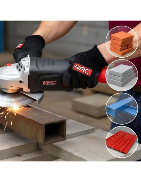 Mocna szlifierka kątowa NAC 750W 115 mm AG-115-75-GN 5905842516960 6