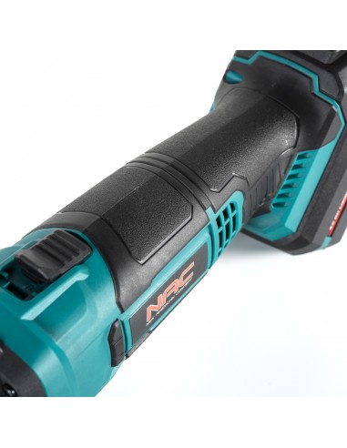 Akumulatorowa szlifierka kątowa NAC 125 mm z akumulatorem i ładowarką AGE-125-LI-B-20V 5902490740211 2