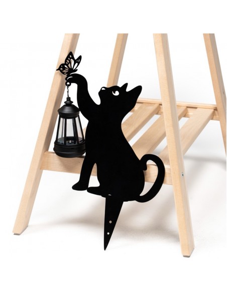 Ogrodowa lampa solarna LED wbijana KOT Meven 35 cm 5905842530782