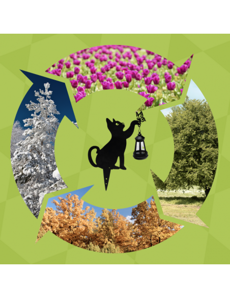 Ogrodowa lampa solarna LED wbijana KOT Meven 35 cm 5905842530782 8