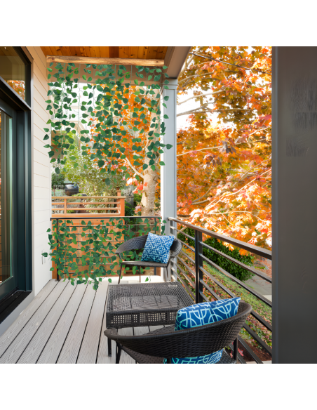 Sztuczny bluszcz ozdobny, girlanda na ścianę Meven 12 szt. 220 cm 5905842530874 10